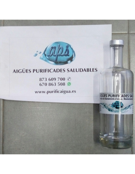 Botella Cristal de 700 ml (0,70L) tapón Roscado. VERTEX