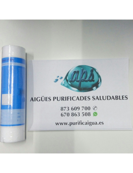 Filtre sediments de Polipropile de 10" i 5µ