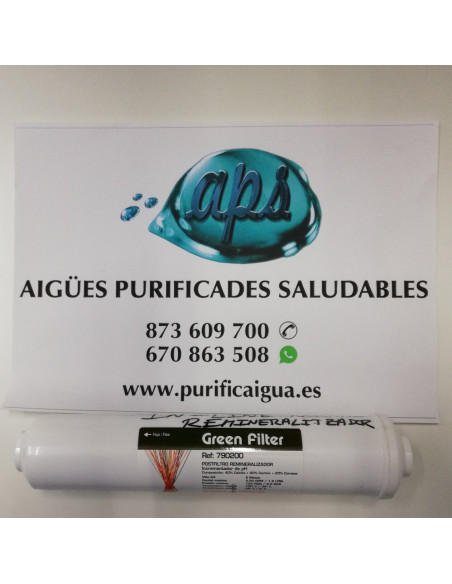 Postfiltro Remineralizador + regul. de pH In-Line