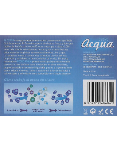 Ozonitzador aigua "Acqua Vida10"