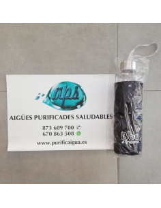 Ampolla reutilitzable Vidre Irisana 550 ML amb funda neoprè