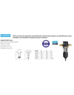 Filtro Autolavable manual de sedimentos FilterMax B 3/4" 2