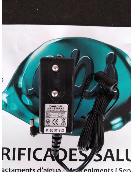 Transformador Pared 30W - 24V - 1,25A para Osmosis con Bomba de 24V