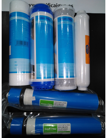 Kit 4 Filtros ECOPUMP 750 Anterior al 2015 CON membranas 
