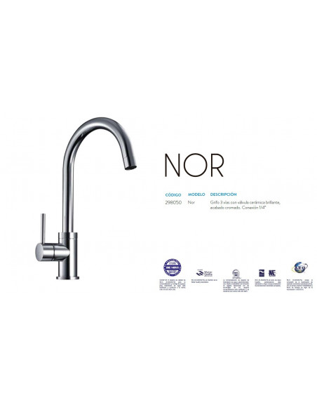 Aixeta de 3 víes Nor