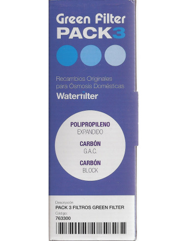 Kit 3 Filtres Estàndard "Green Filter...