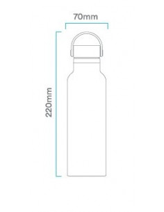 Termo RUNBOTT Blanco de 600 ML 2