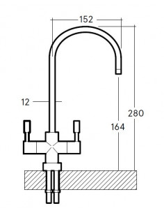 Grifo independiente de 2 Vias Osaka 2