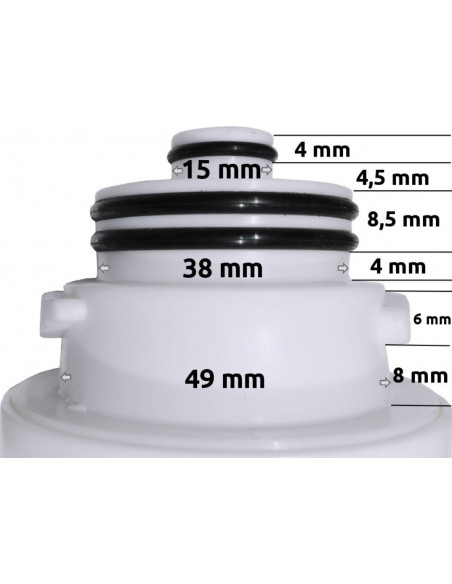 Kit 4 Filtres sense membrana per Osmosis Alison