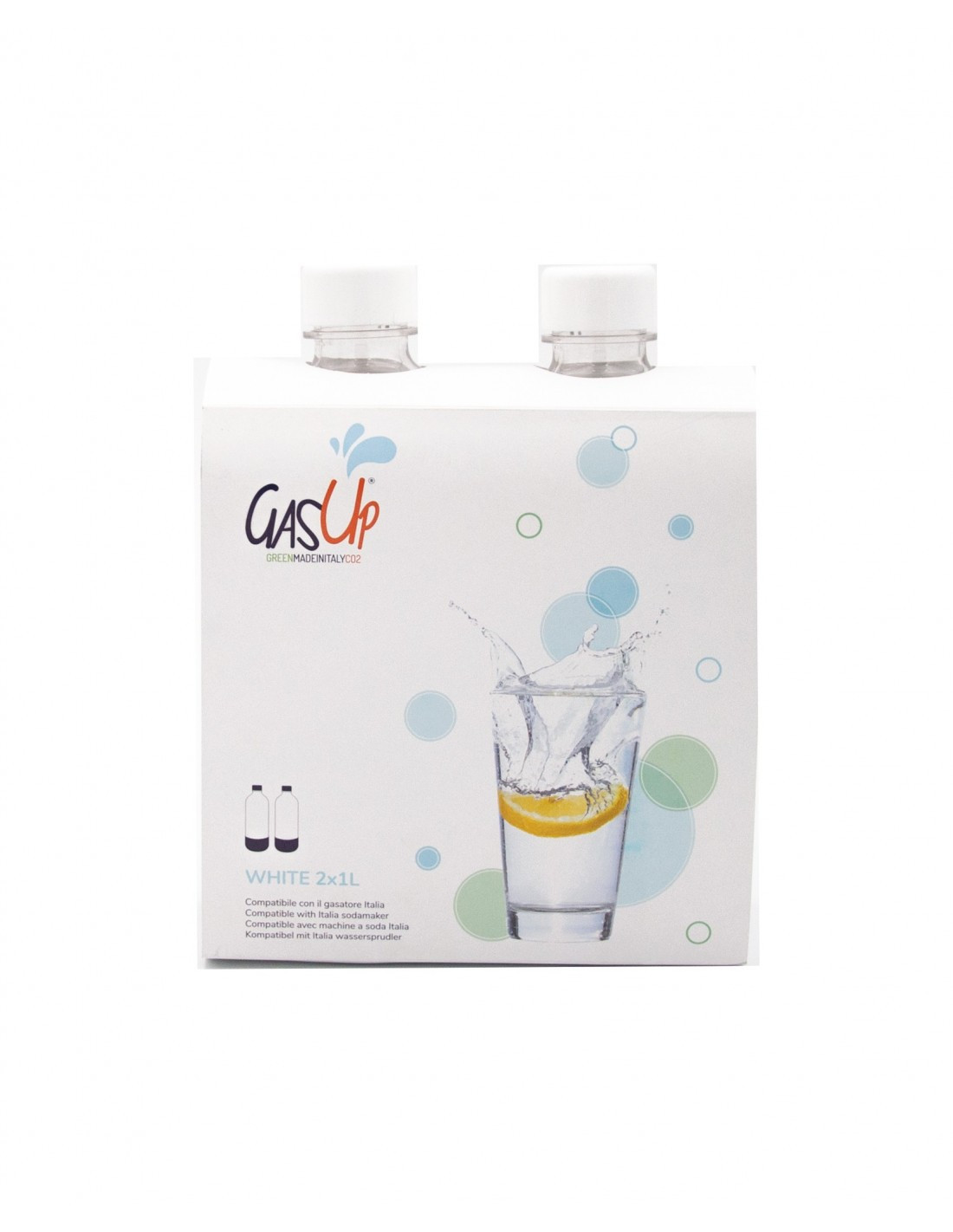 Botella de Agua sodastream Blanco 1 L (2 Unidades) 