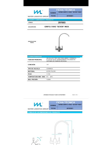 Aixeta de 2 vies indepedent Seven