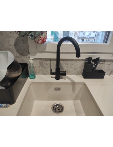 Grifo 3 vías Esla Negro Mate 2.0