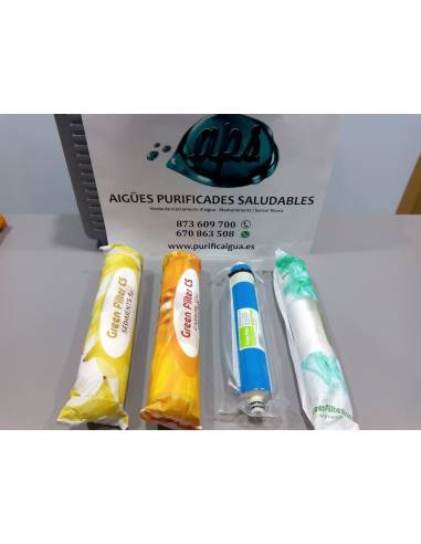 Kit 3 Filtros y membrana para Osmosis...