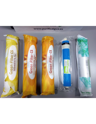 Kit 4 filtres i membrana per a...