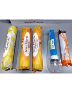 Kit 4 Filtros y membrana para Osmosis Advance Posteriores 2008 2