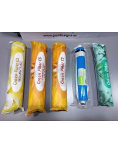 Kit 4 Filtros y membrana para Osmosis CM Classic Posteriores 2008 2