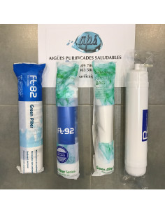 Kit 3 Filtros + Membrana para Osmosis ZIP