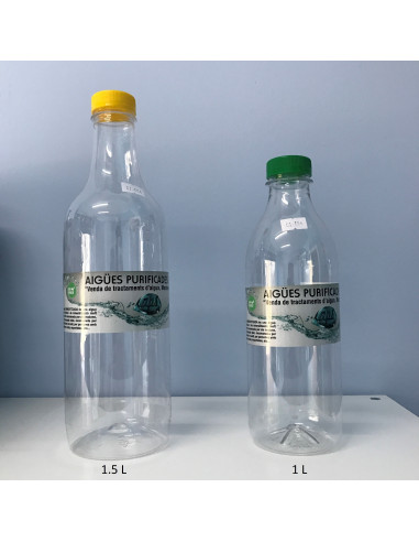 Envase Pet para agua 1.5 Litros