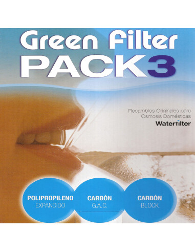 Kit 3 Filtres Estàndard "Green Filter Pack 3" 