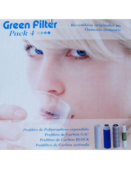 Kit 4 Filtres Estàndard "Green Filter Pack 4" 