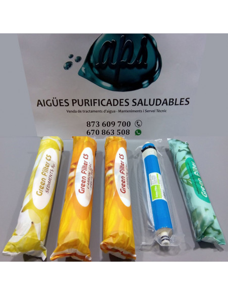 Kit 4 Filtros y membrana para Osmosis CM Classic Posteriores 2008