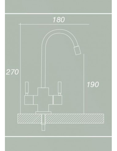 Grifo de 2 vías Independiente Dober