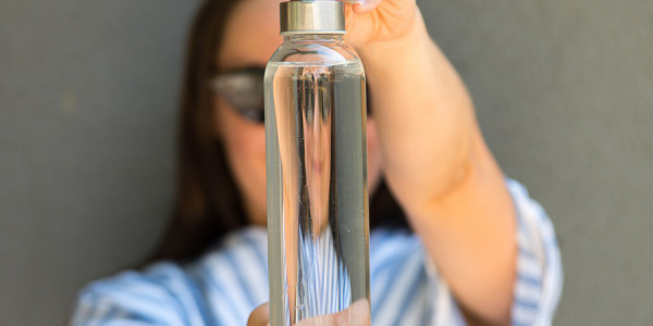 Botellas de cristal reutilizables
